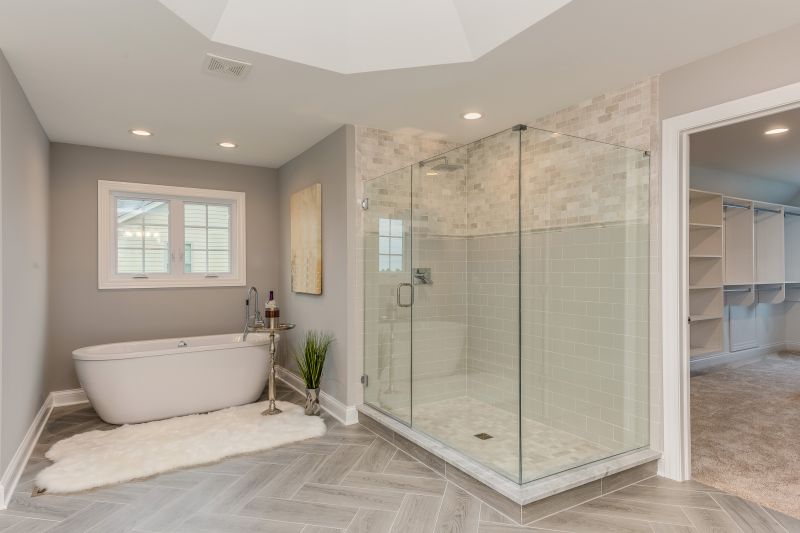 Modern Walk-in Shower with Glass Walls