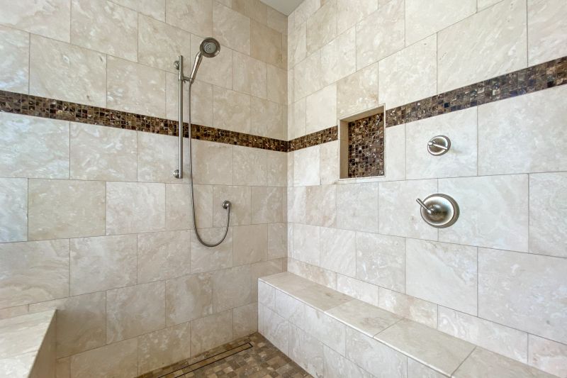 Tile Accents in Shower